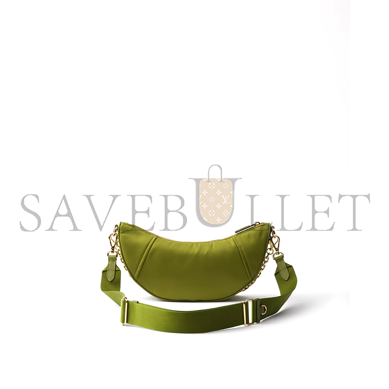 PRADA DEMI-LUNE RE-NYLON SHOULDER BAG 1BH222 (30*13.5*6cm)